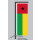 Hochformats Fahne Guinea-Bissau