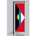 Hochformats Fahne Antigua & Barbuda