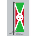 Hochformats Fahne Burundi