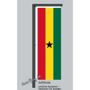 Hochformats Fahne Ghana