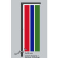 Hochformats Fahne Gambia