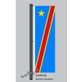 Hochformats Fahne Kongo, Kinshasa