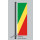 Hochformats Fahne Kongo, Brazzaville