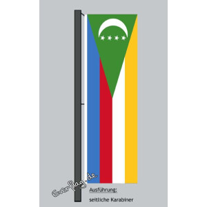 Hochformats Fahne Komoren