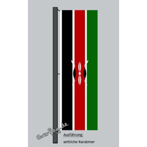 Hochformats Fahne Kenia