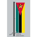 Hochformats Fahne Mosambik