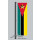 Hochformats Fahne Mosambik