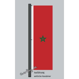 Hochformats Fahne Marokko