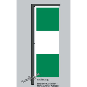 Hochformats Fahne Nigeria