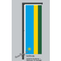 Hochformats Fahne Ruanda