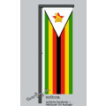Hochformats Fahne Simbabwe