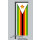 Hochformats Fahne Simbabwe