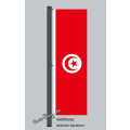 Hochformats Fahne Tunesien