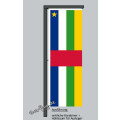 Hochformats Fahne Zentralafrikanische Rep.