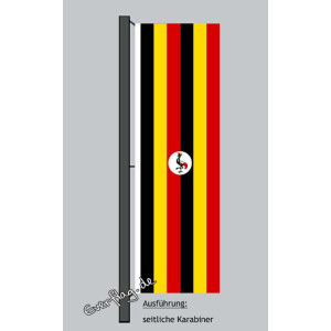 Hochformats Fahne Uganda