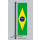 Hochformats Fahne Brasilien
