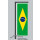 Hochformats Fahne Brasilien
