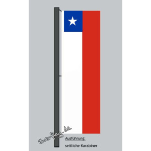 Hochformats Fahne Chile
