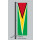 Hochformats Fahne Guyana