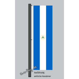 Hochformats Fahne Nicaragua