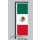 Hochformats Fahne Mexiko