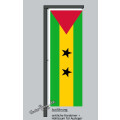 Hochformats Fahne Sao Tome & Principe