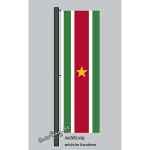 Hochformats Fahne Suriname