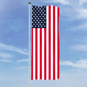 Hochformats Fahne USA