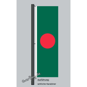 Hochformats Fahne Bangladesch