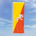 Hochformats Fahne Bhutan