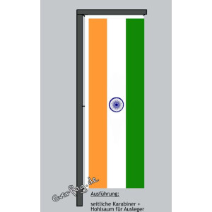 Hochformats Fahne Indien