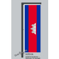 Hochformats Fahne Kambodscha
