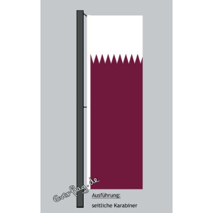 Hochformats Fahne Katar