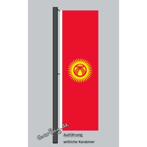 Hochformats Fahne Kirgisien