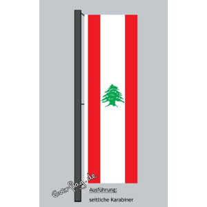 Hochformats Fahne Libanon