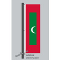 Hochformats Fahne Malediven