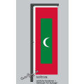 Hochformats Fahne Malediven
