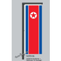 Hochformats Fahne Nordkorea
