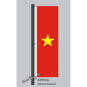 Hochformats Fahne Vietnam