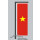 Hochformats Fahne Vietnam