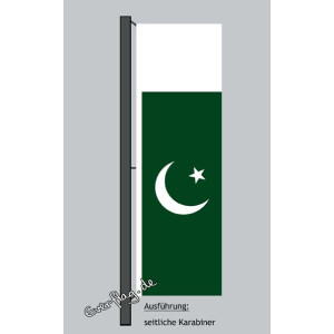 Hochformats Fahne Pakistan