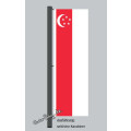 Hochformats Fahne Singapur
