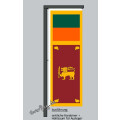 Hochformats Fahne Sri Lanka