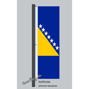 Hochformats Fahne Bosnien & Herzegowina
