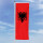 Hochformats Fahne Albanien