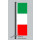 Hochformats Fahne Italien