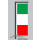 Hochformats Fahne Italien