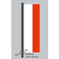 Hochformats Fahne Thüringen o. Wappen 80x200 cm seitliche Karabiner + Hohlsaum für Mast mit Ausleger