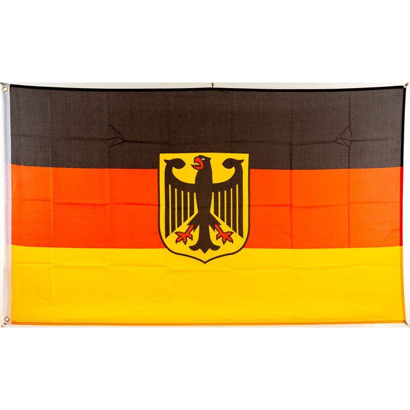 90 x 150 cm Fahne Flagge Deutschland Adler Weiß 3 Sterne Fußball Fan 