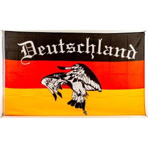 Flagge 90 x 150 : Deutschland mit Geier (6conf.)
